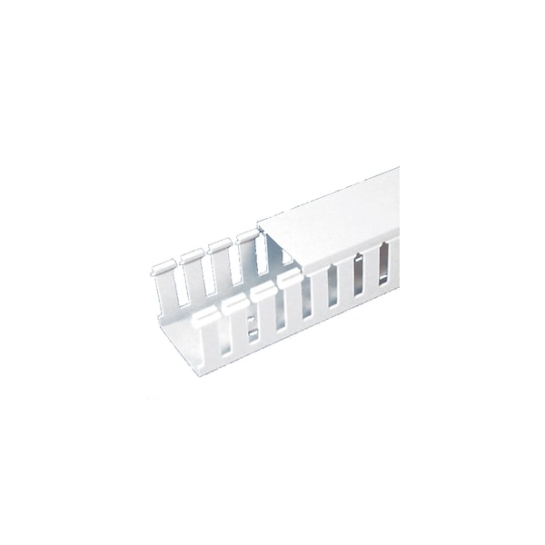 Panduit 4.25" X5" PVC WIRING DUCT, TYPE G SLOTTED WHITE 6' LENGTH, ROHS G4X5WH6